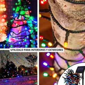 LUCES DE NAVIDAD INTELIGENTE CON PANEL SOLAR