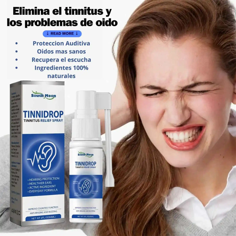 TINNIDROP SPRAY - Silencio y Alivio Inmediato para el Zumbido en los Oídos