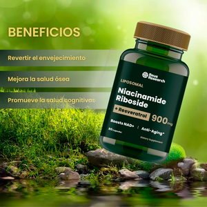 NICOTINAMIDE™-  Suplemento de Reparación Celular Antienvejecimiento y Energía Extra